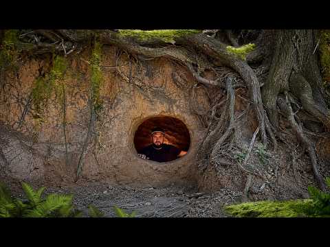 Building a Secret Survival Cave: The Wolf Den
