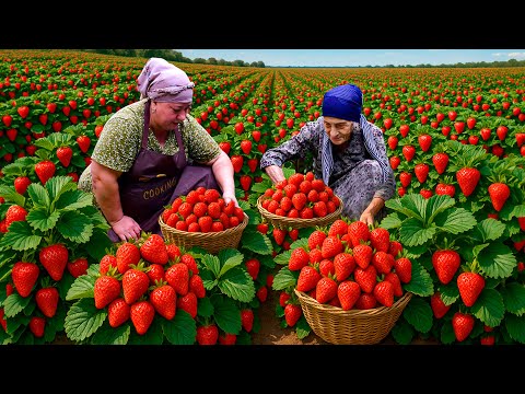 Lots of Fresh Strawberries : Mix of Strawberry Jam and
