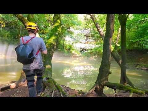 26 Mile Long Cave Behind Secret Swimming Hole