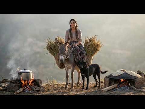Village Life In Iran: Amazing Bread Baking & Donkey Riding