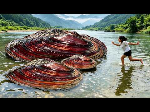 The huge red striped pearl mussel is said to produce only