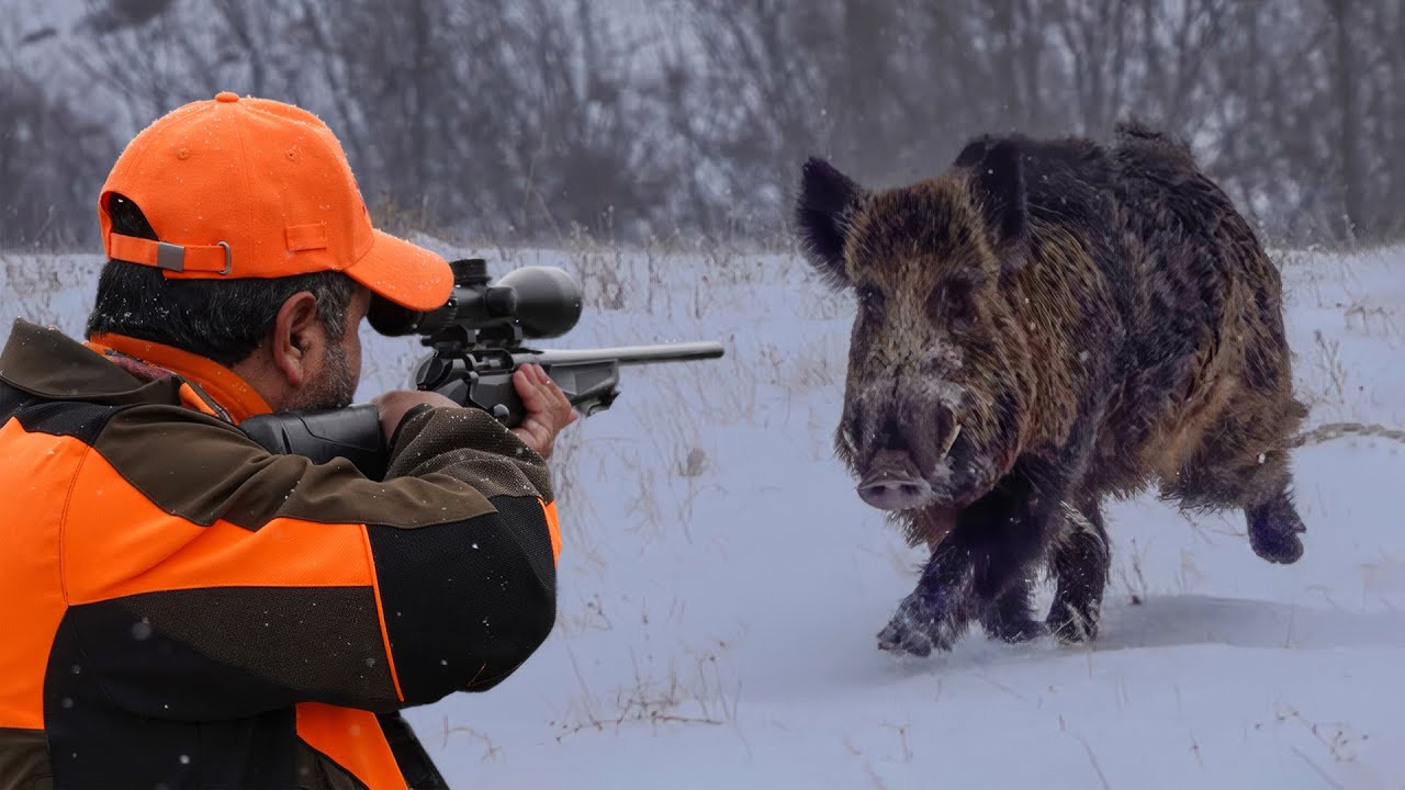 HUNTING GIANT BOARS IN A SNOWSTORM