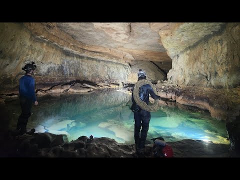 280 Foot Waterfall Rappel Deep Inside A River Cave-Part 2