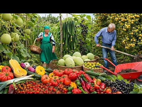 Harvesting Vegetables and Fruits Grandma & Grandpa’s