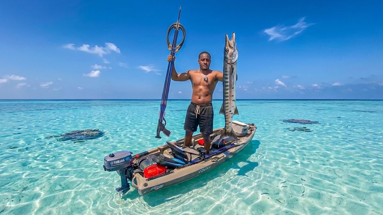 Spearfishing From A Kayak (Catch, Clean And Cook)