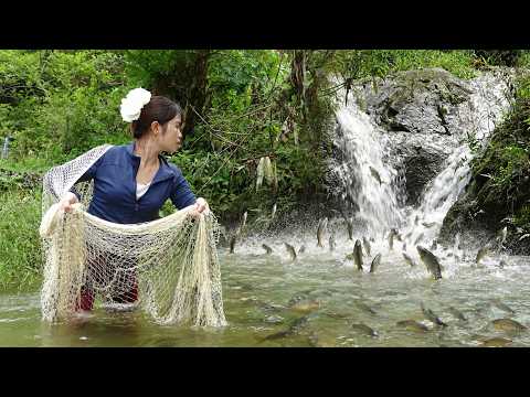Interesting Fishing Techniques, Dredge Fishing Nets, Catch