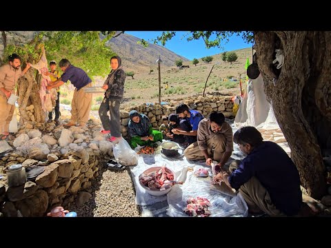 Nomad Family Prepares a Traditional Ashura Feast Zagros