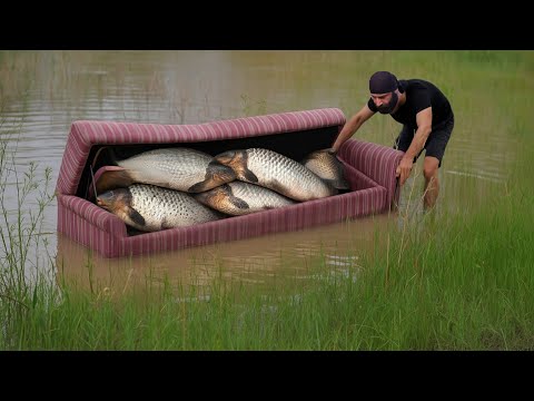 Fishing With Couch / Catching Lots of Fish With a Very