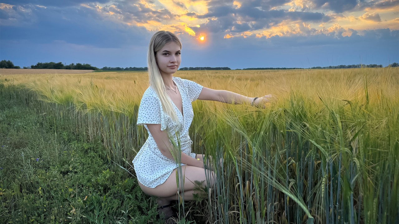 Golden Embers: Walking the Edge of a Quiet Village