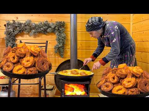 Grandma Rose Making Crispy Azerbaijani KATLAMA Pastry! A