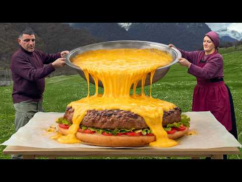 The Biggest Burger We’ve Ever Baked in the Mountains