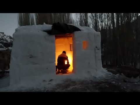 My warm shelter on cold, snowy mountain nights