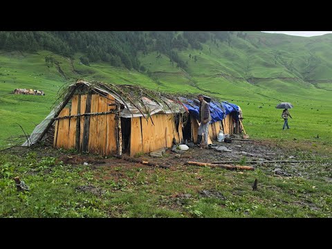 Real Himalayan Nepali Mountain Village Life During Heavy
