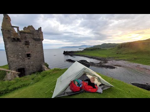 Camping in a 500 yr Old Castle in Scotland (Foraging