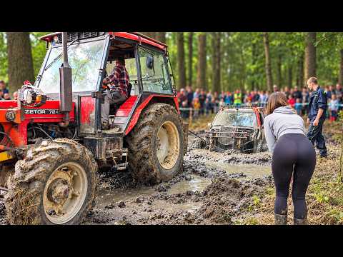Unbelievable Stuck in Mud Extreme Funny Tractor fails in