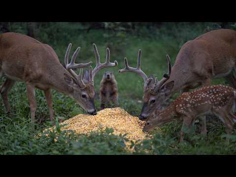 Wildlife at the 100LB Corn Nuts for Relaxing Animal ASMR