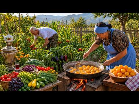 Grandma’s Village Cooking in Azerbaijan Fried Homemade