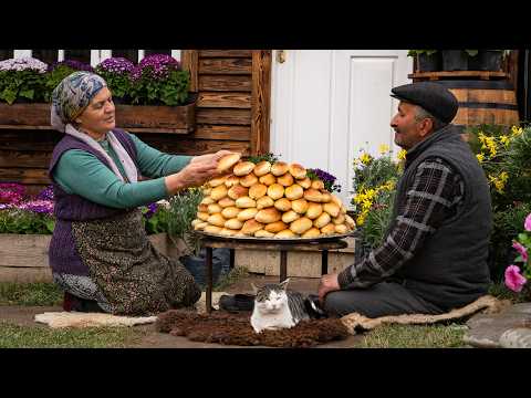 Fresh Bread Cooked Over Fire – Ancient Village Technique