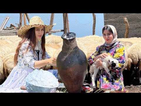 Oven cooking! Baking bread and grilled chicken in a nomadic