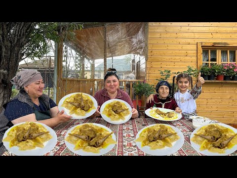 Traditional Azerbaijani Khinkali recipe | Delicious Village