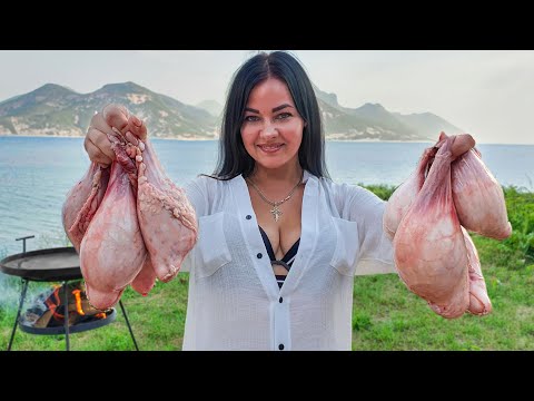 I Cook Tender Lamb Eggs on the Sunny Beach A sea of Taste