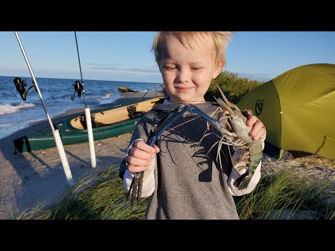 Camping on Abandoned Island & Fishing Catch and Cook