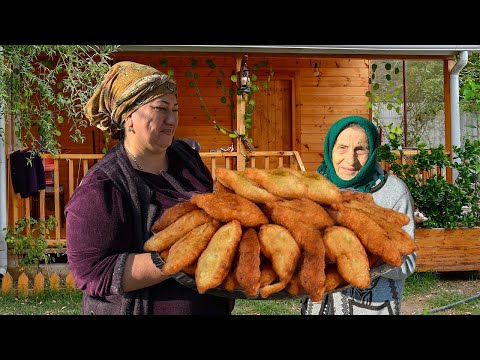 Making Homemade Fried Buns. (Piroshki)