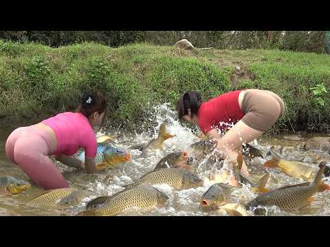 Full Video: Village Lady Fishing Techniques | Unique