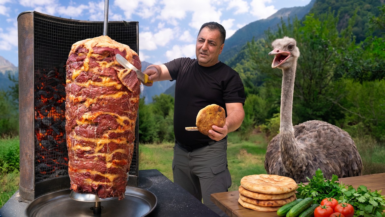 The Ultimate Ostrich Meat Doner In The Wilderness