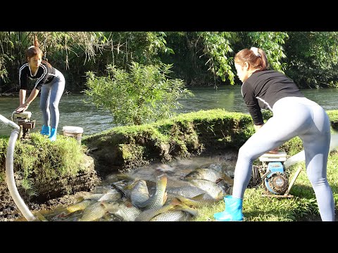 Fishing Skills Catching Fish With a Pump, The Girl