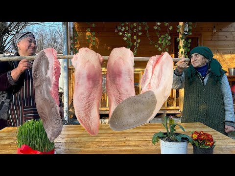 Cooking Beef Tongues According to the Village Recipe!