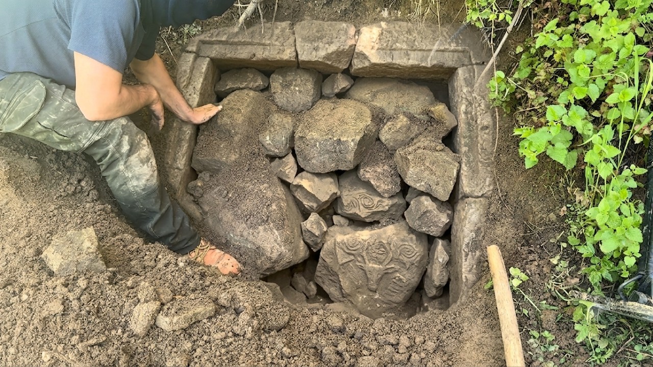 We Opened up the Entrance, Which was Full of Stones