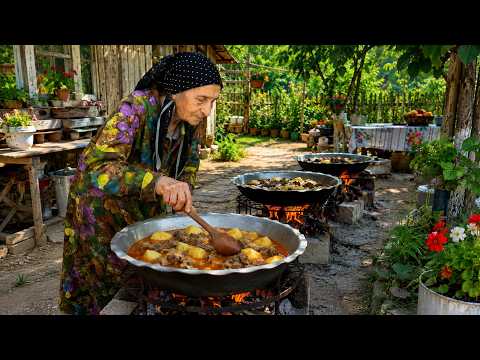 A HUGE Pot of Traditional Azerbaijani Bozbash! | Grandma’s