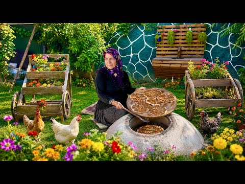 Köy Hayatı Odun Ateşinde Akşam Yemeği Traditional Village