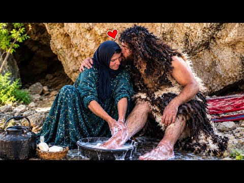 Cleaning the Wild Man by a Nomadic Woman: Washing the Wild