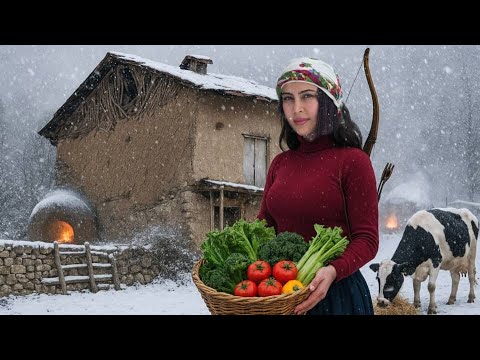 Snowy Village Life | Traditional Quail Cooking