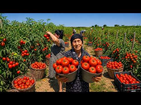 Fresh Tomato Harvest – Grandma’s Secret Recipe for Winter