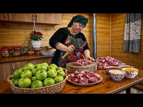 Grandma Rose’s Peaceful Village Life & Stuffed Green Apples