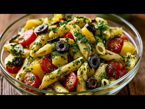 The best summer dinner This potato pasta salad is amazing