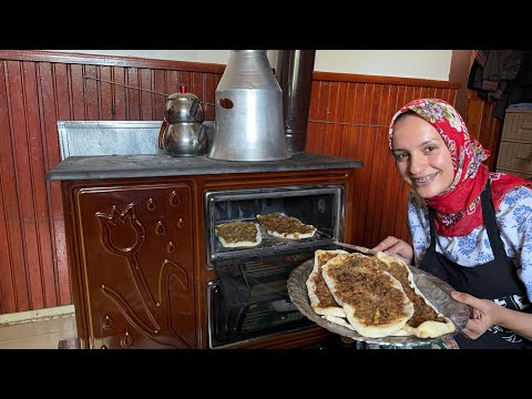 KÖYDE YAŞAM SOBADA ÖĞLEYE PİDEEE
