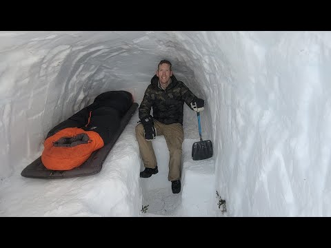 Camping in Alaska's Deepest Snow with a Dugout Survival