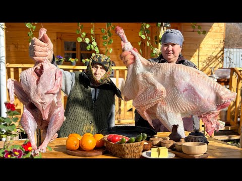 Grandma Cooked a Huge Turkey in the Tandoor | Your mouth