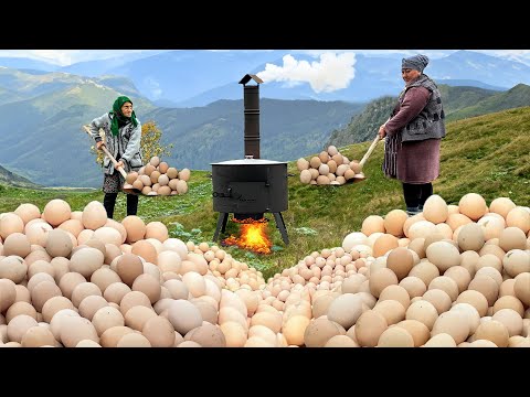 Delicious Recipe with Chicken Eggs! A Relaxing, Peaceful
