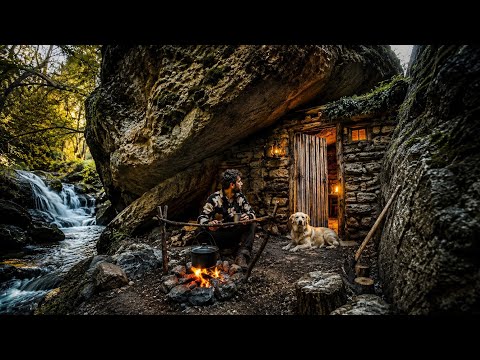 7 Days Alone in the Wild – Building a Hidden Cabin with My