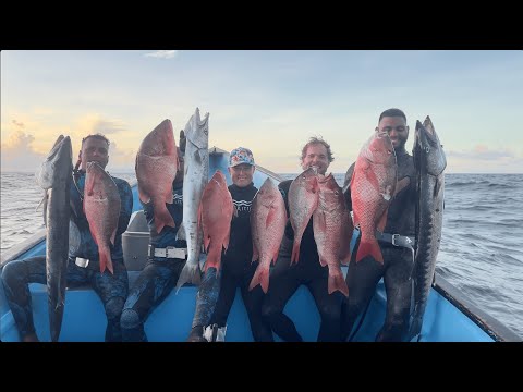 Offshore Spearfishing with the Instructors Big Snapper