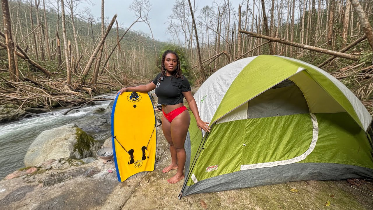 Off Grid Camping After The Hurricane Look What It Did To