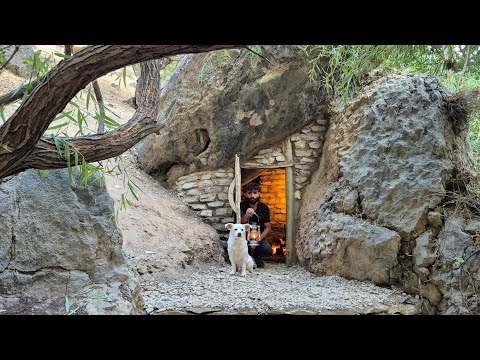 They Destroyed My Shelter I Built a Cave Home With My Dog