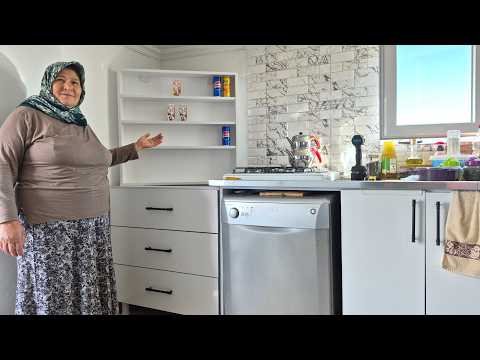YENİ DOLAPLARIMIZIN KURULUMU BİTTİ HATİCE HANIMIN MUTLULUĞU