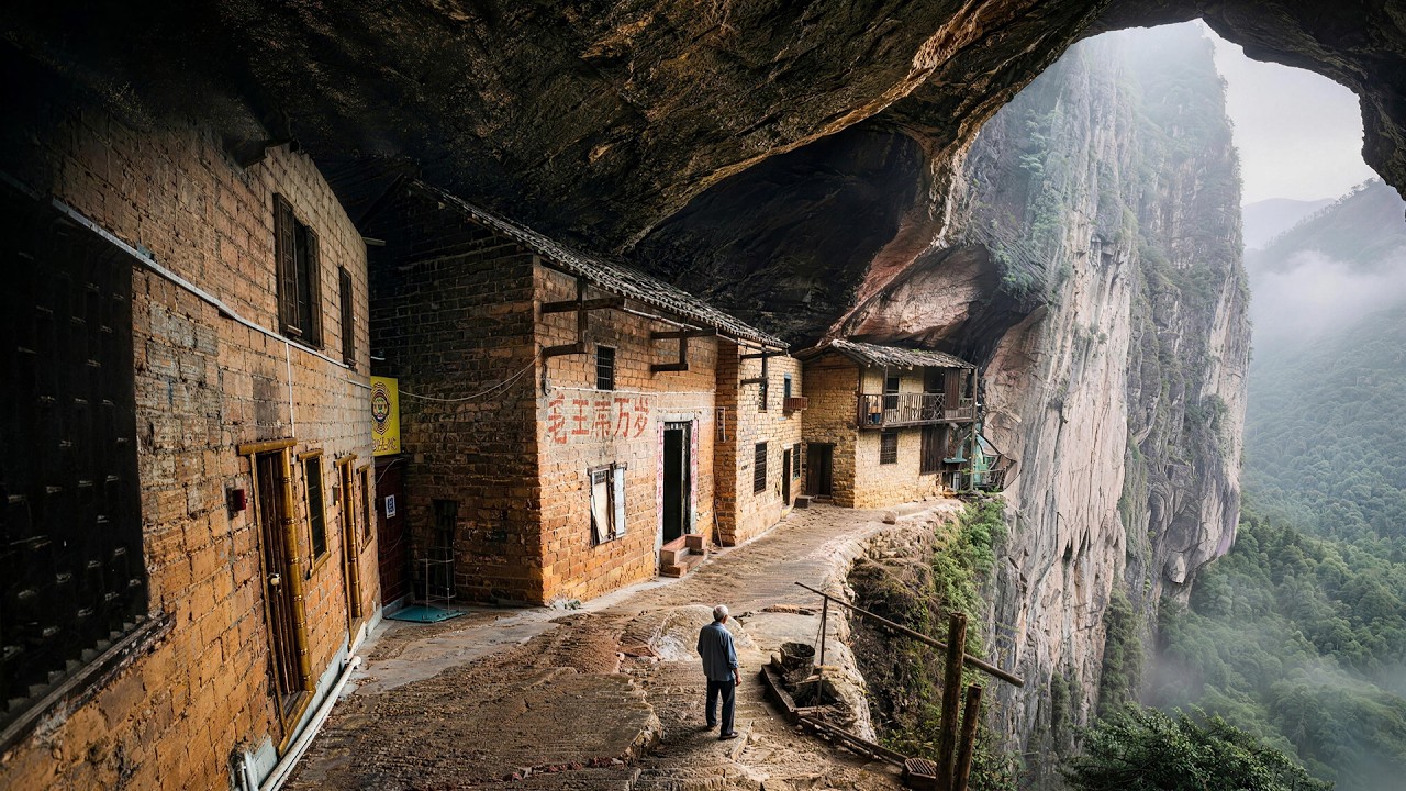 China's Most Insane Cliff House: Living in a Cave for 14