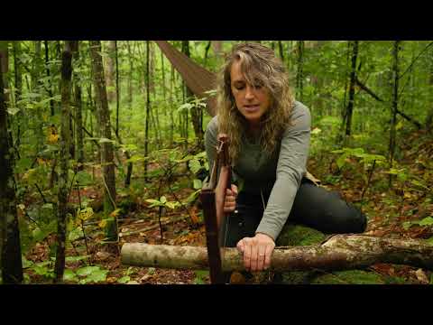 This one humbled me Bushcraft in the rain, oilskin tarp,